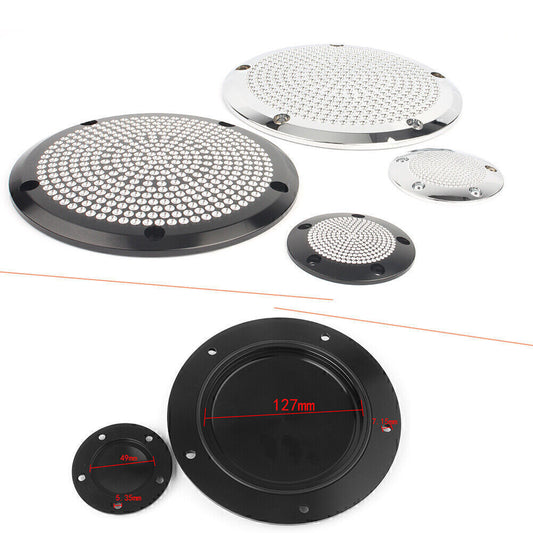 CNC Aluminum 5 Hole Clutch Cover & Timing Covers Fit for Harley Twin Cam Silver Q