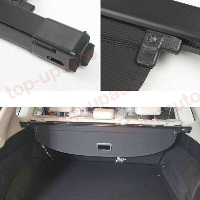 Black Rear Trunk Cargo Luggage Cover Security Shield for Nissan Rogue 2021-2022