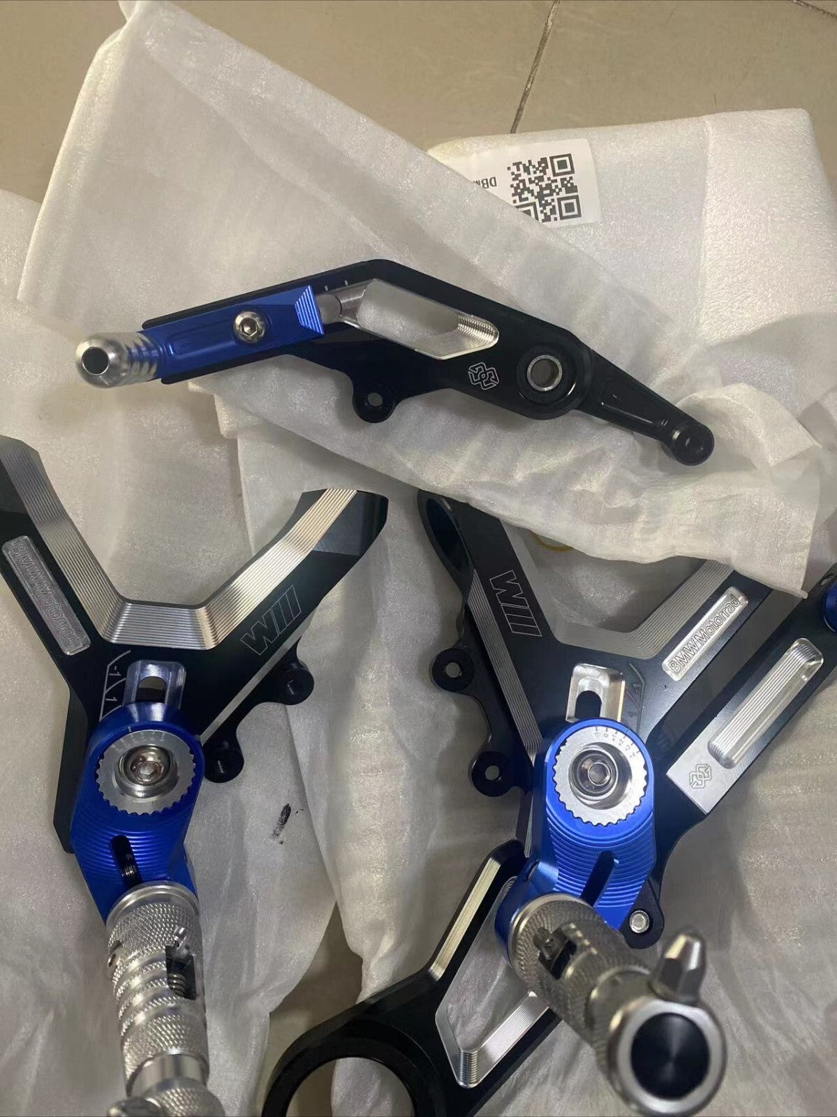 for BMW S1000RR M1000RR Footrest Kit Foot Peg Rear Adjustable Footrest 2019-2024