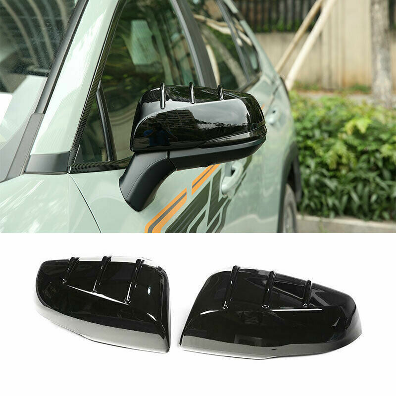 for Corolla 2019-2023 Bright Black Side Door Rearview Mirror Cover cap v