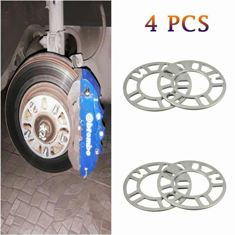 4-piece set of 5mm aluminum ET adjusting shims, wheel track, wheelbase, and flange for convenient use. n