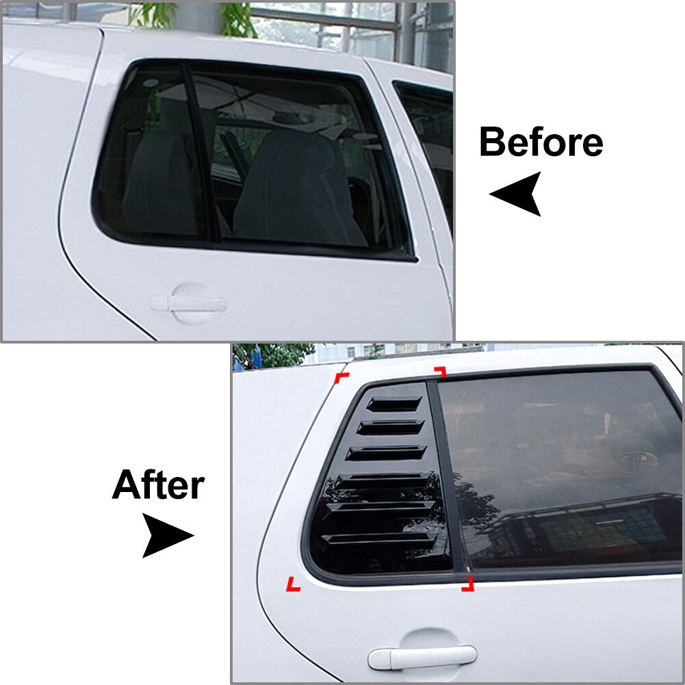 Rear Window Side Vent Shutter Louver Cover Trim for VW for Golf 4 MK4 97-06