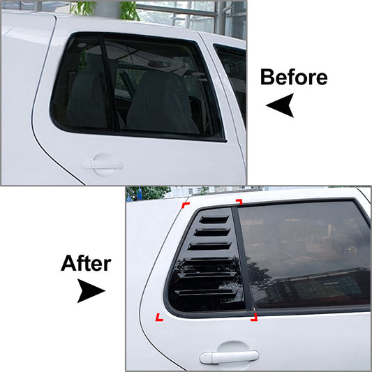 Rear Window Side Vent Shutter Louver Cover Trim for VW for Golf 4 MK4 97-06