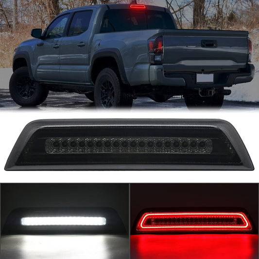 Red-tube smoked LED third brake light stop taillights applicable to 16-22 Tacoma - n
