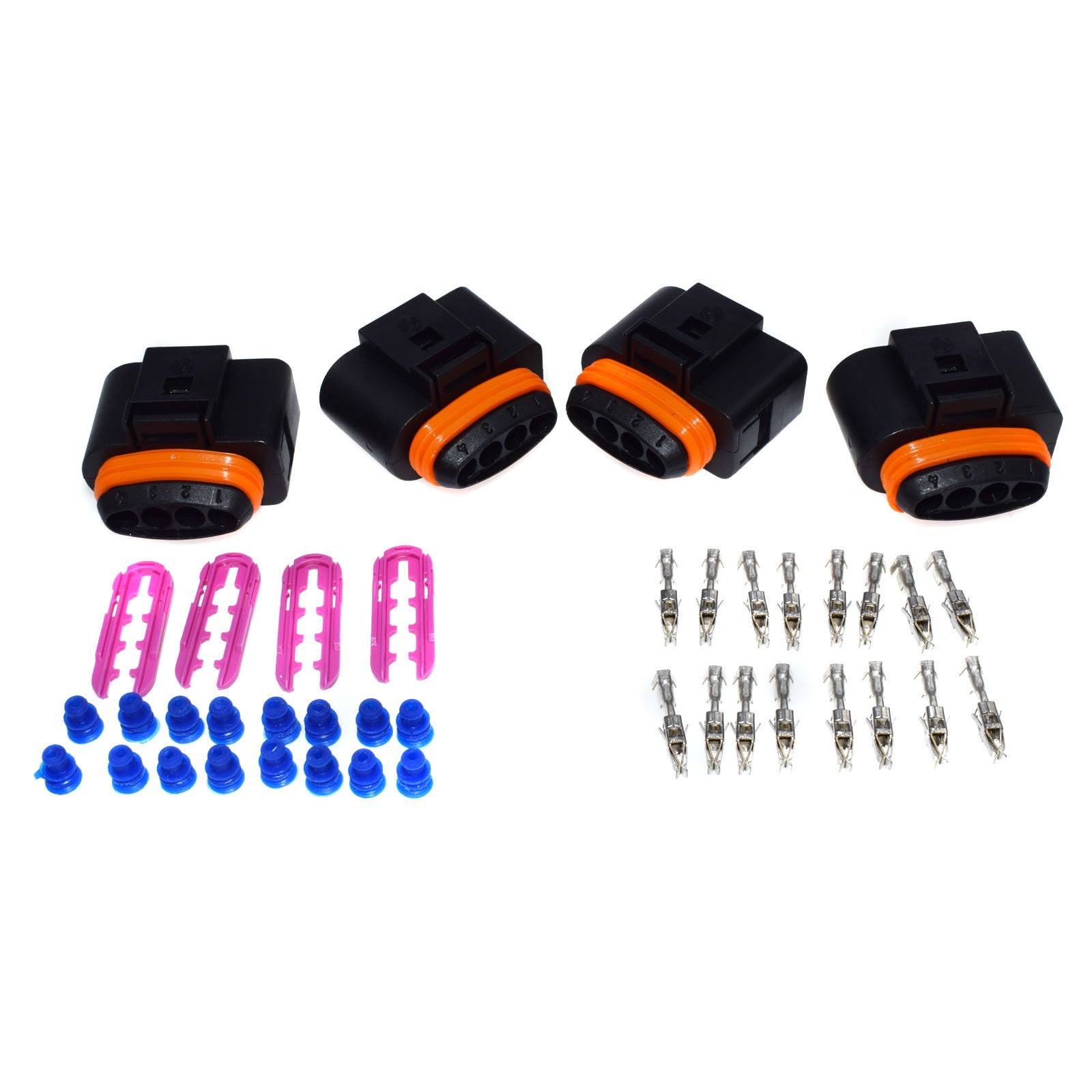 4 sets ignition coil connector repair plug suitable for for Audi A4 for VW CC 1J0973724 1J0998724- v