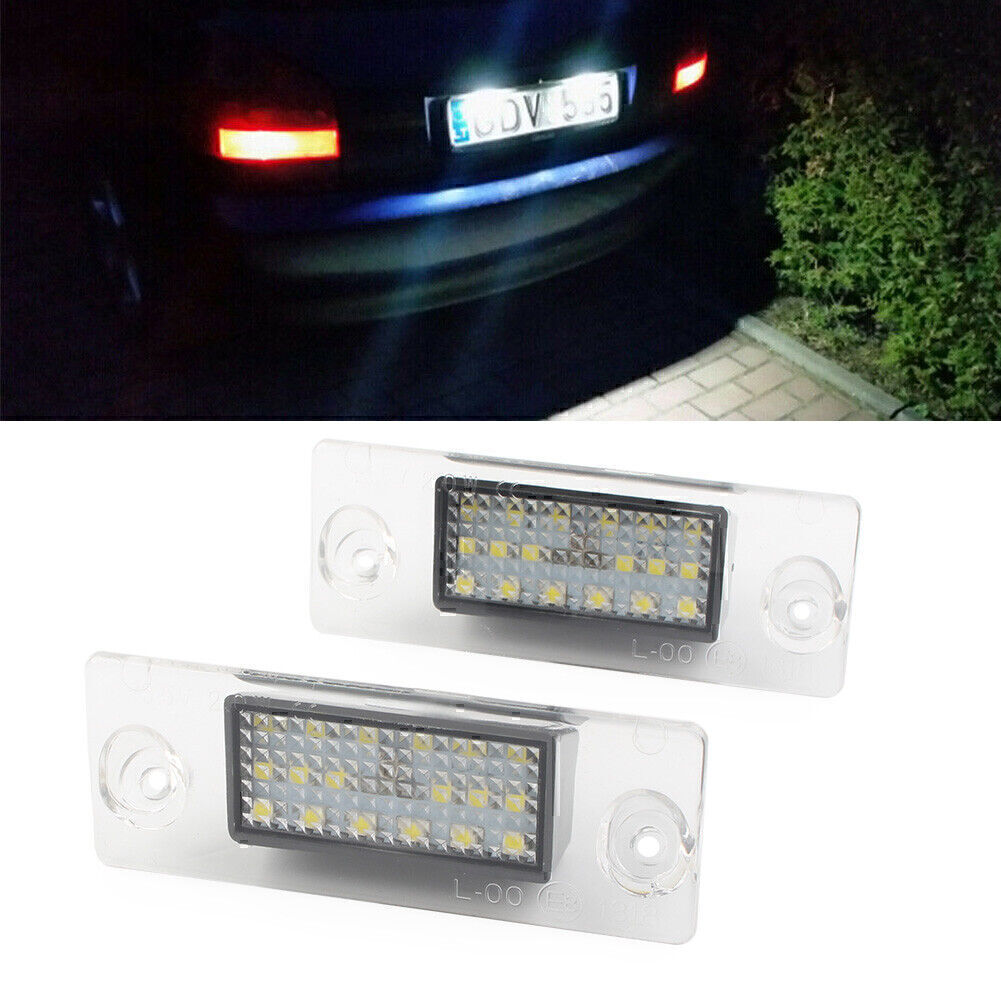 2pcs 12V 18LED license number plate light fit for Audi for A4 B5 S4 7000K 1995 - 2001