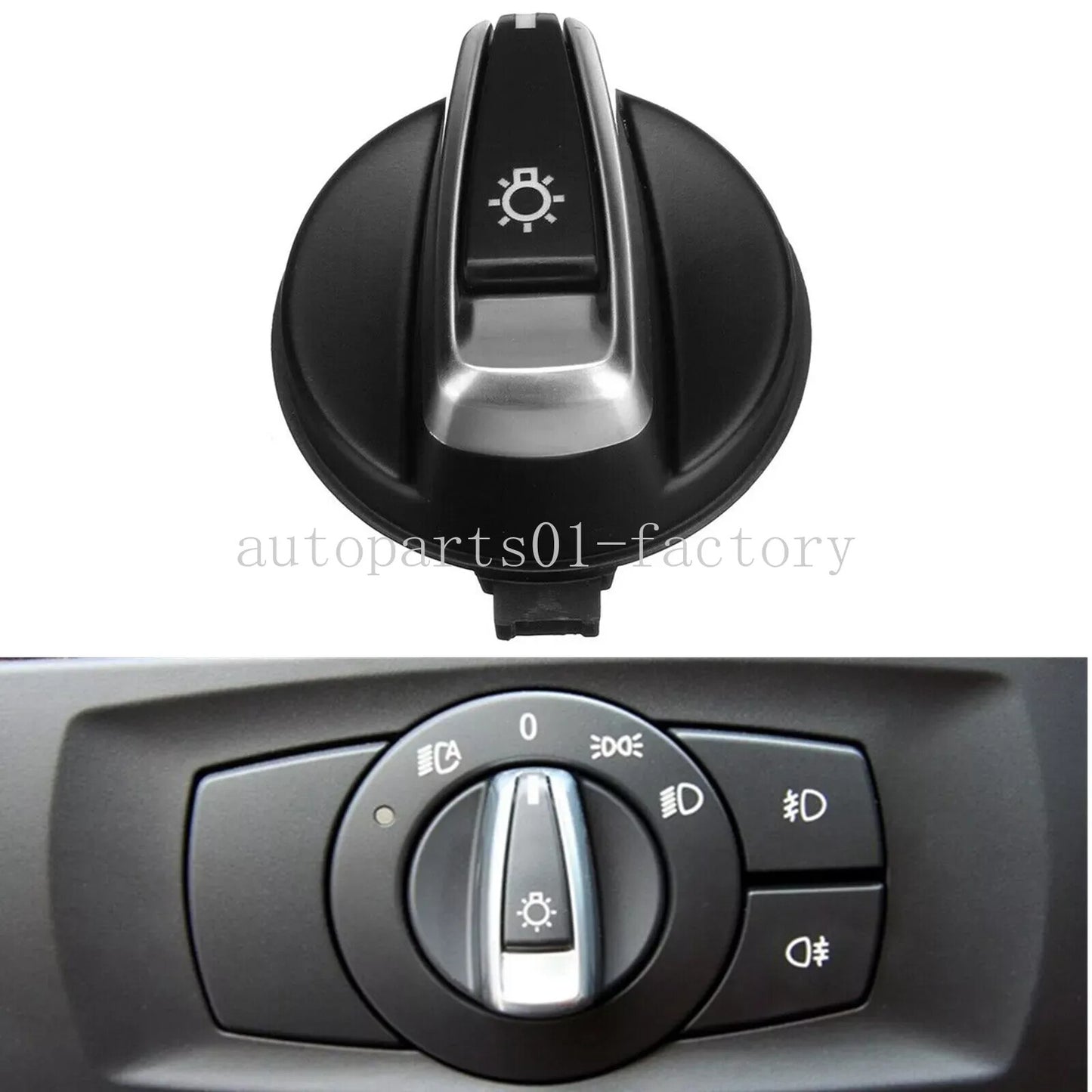 Automotive Headlight Switch Button for BMW E88 E82 3 E90 E91 X1 E84 1 Series