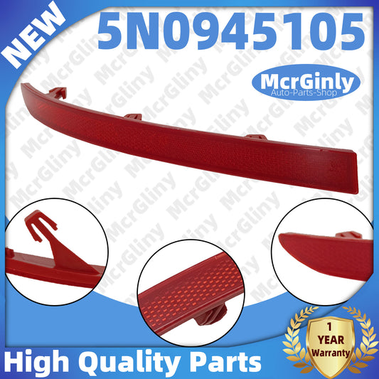 Red rear left bumper marker reflector for Tiguan 2008 - 2017 - 2018 5N0945105- n