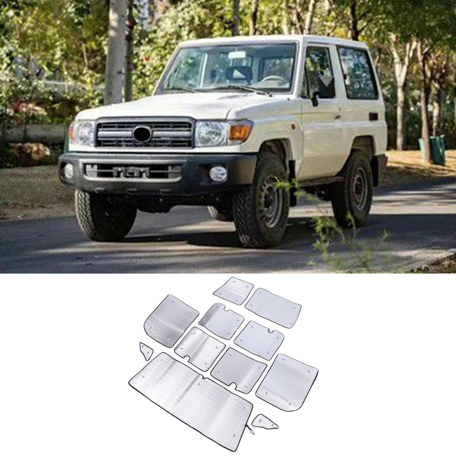 Full window sunshade with complete UV protection for 2024-2025 LC71 n