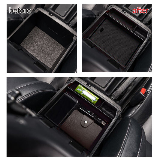 for Toyota Hilux 2015-2022 Car Center Console Armrest Storage Box Organizer Tray