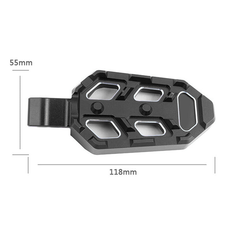 Footstool, motorcycle/bicycle modification, foot spikes, rear pedal kit, aluminum alloy - n