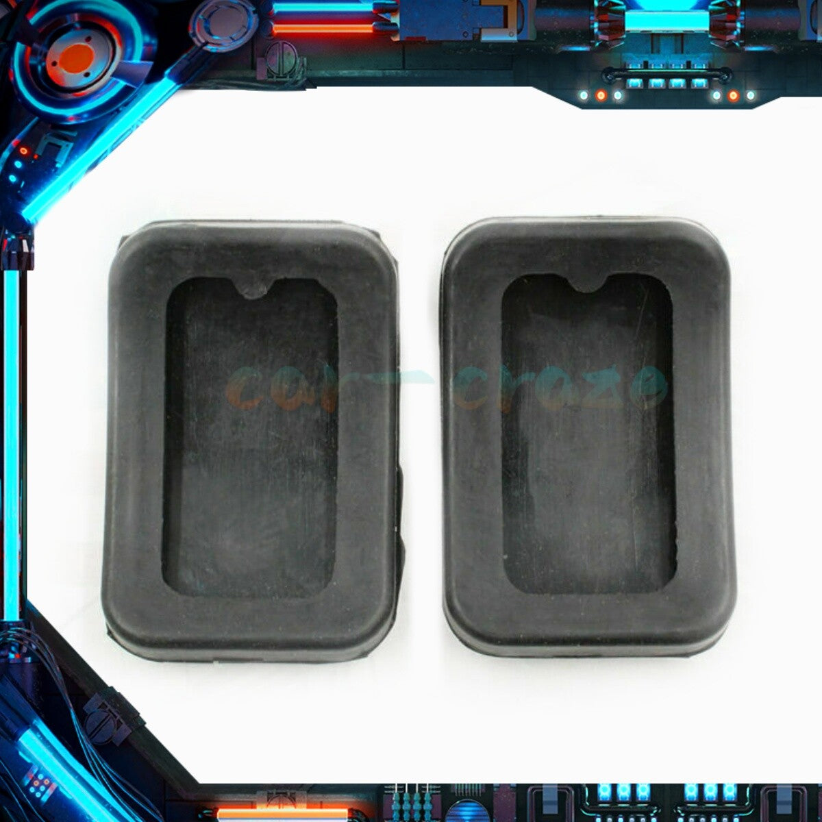 B092-43-028 2Pcs Brake Clutch Rubber Pedal Pad for Mazda Miata 90-97 99-03 Q