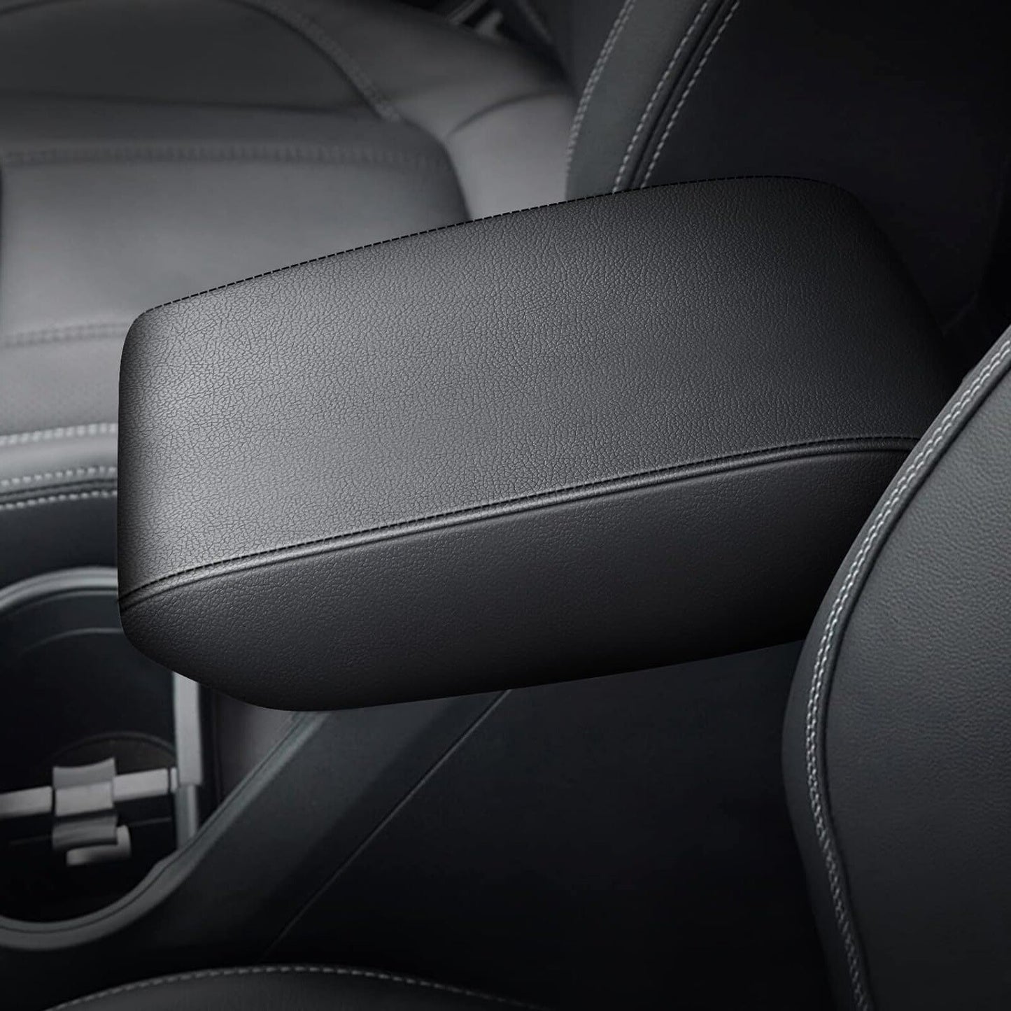 Leather center console cover and armrest protective film suitable for Subaru Forester 2019 - 2024 - n