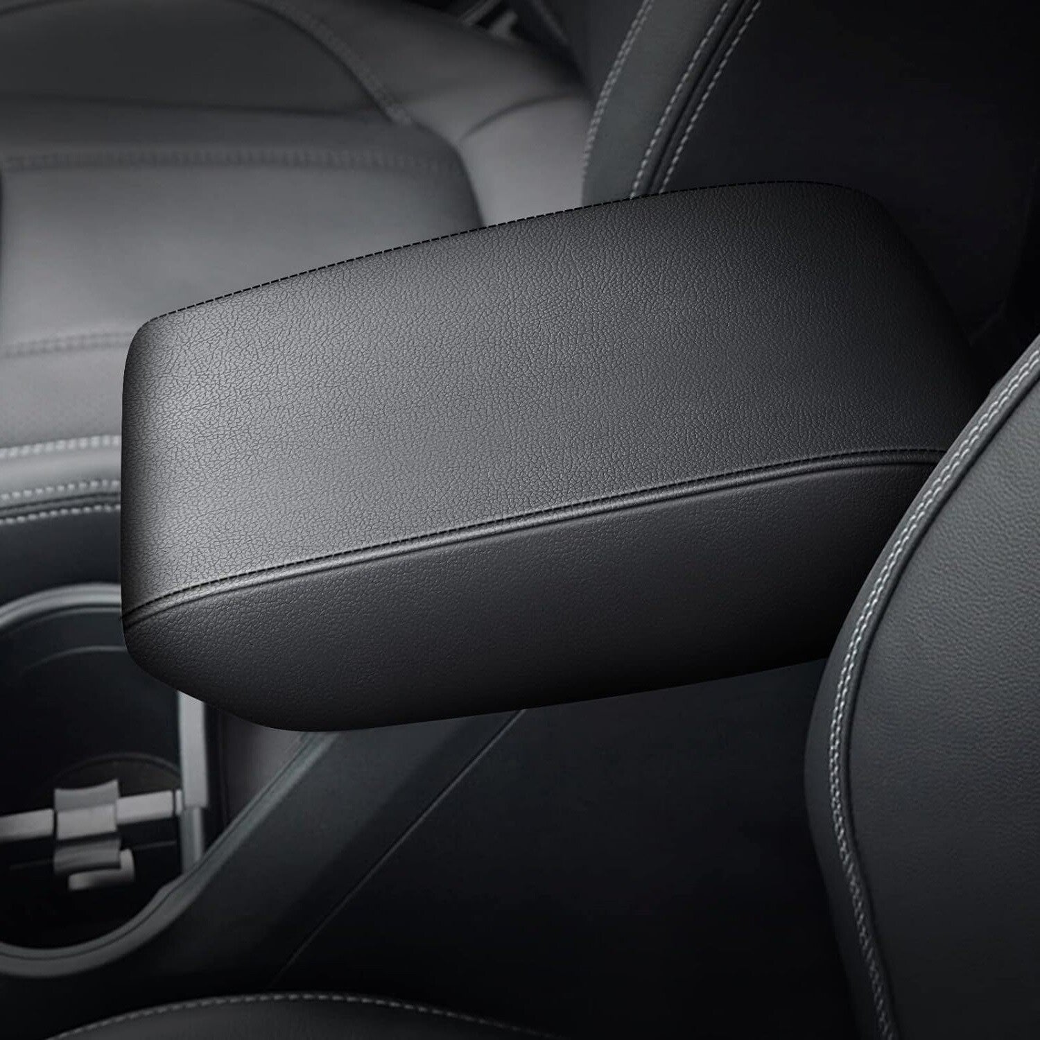 Leather center console cover and armrest protective film suitable for Subaru Forester 2019 - 2024 - n