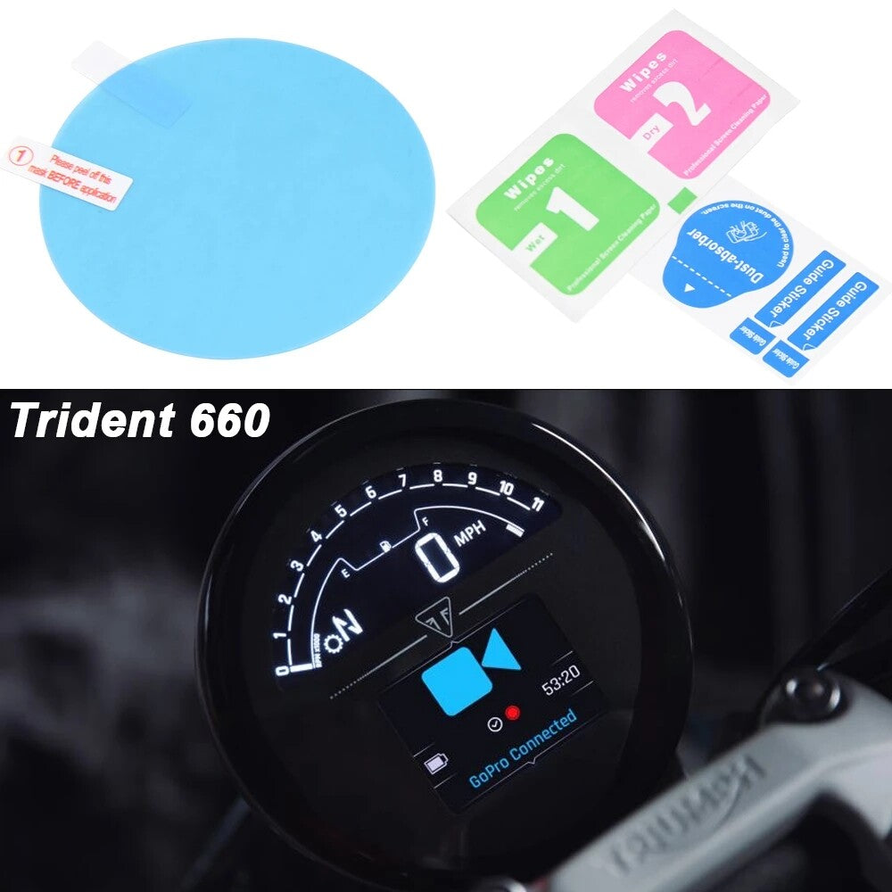 Motorcycle Cluster Scratch Protection Film Screen Protector For Trident 660 2021