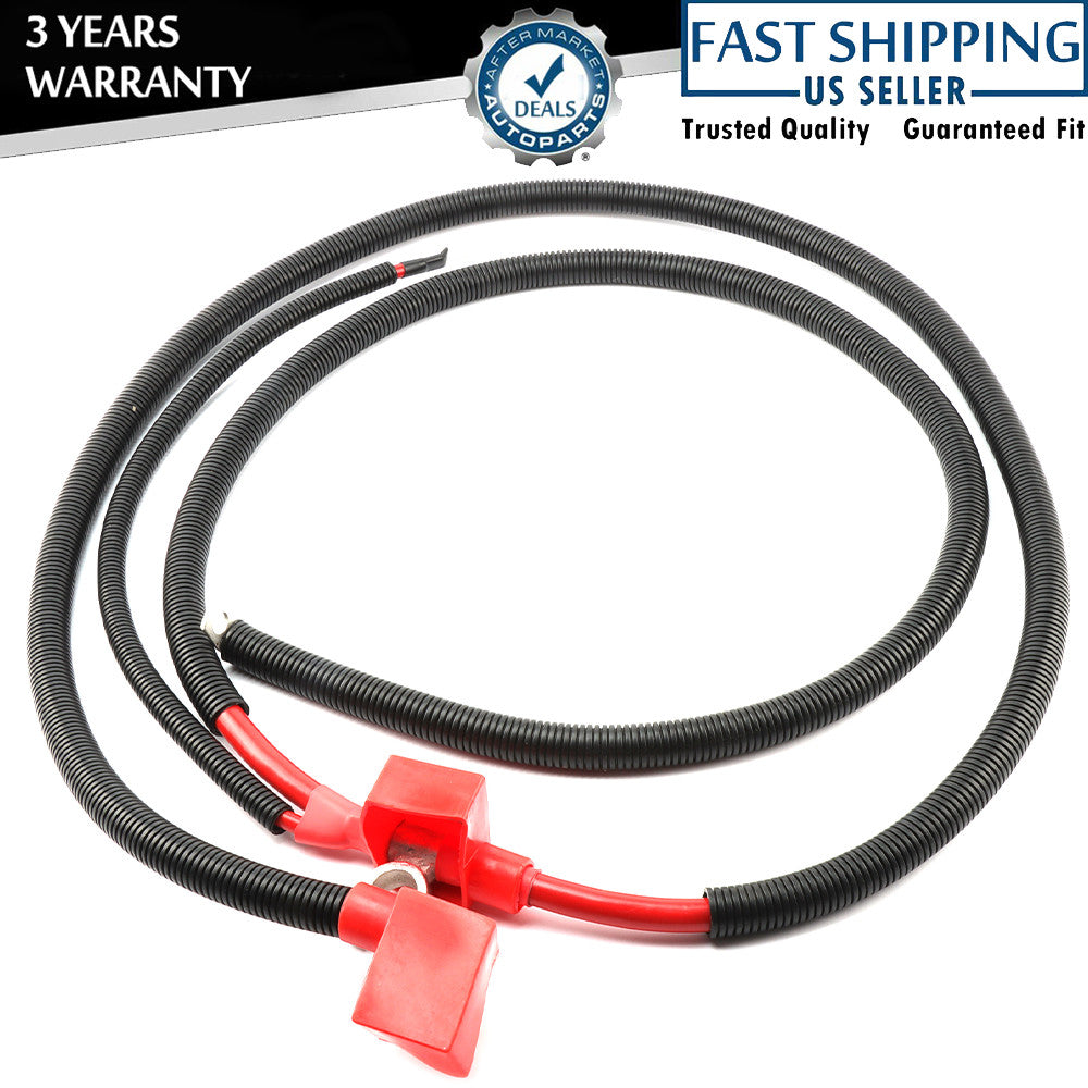Compatible with 1994-1997  for ford  7.3L Stroke Battery Cable Kit (Positive and Negative) Q