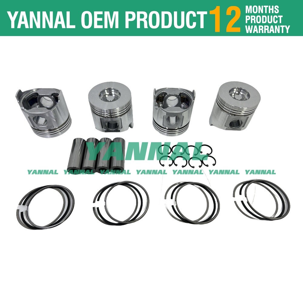 STD 4-piece piston kit with rings for 486V Thermo King TK486V engines -