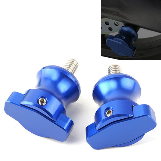 Motorcycle Blue Swingarm Sliders Spools Stand Screws M8 Fit for Honda CBR600RR 03-17