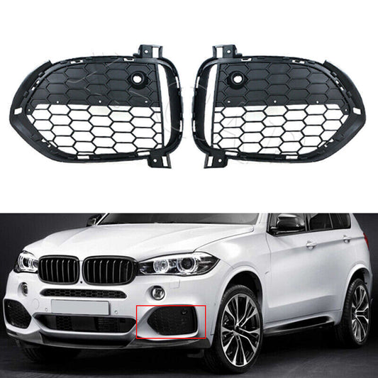 for BMW X5 F15 2012-2015 M Sport Pair Front Bumper Grille Fog Lamp Cover Frame Q