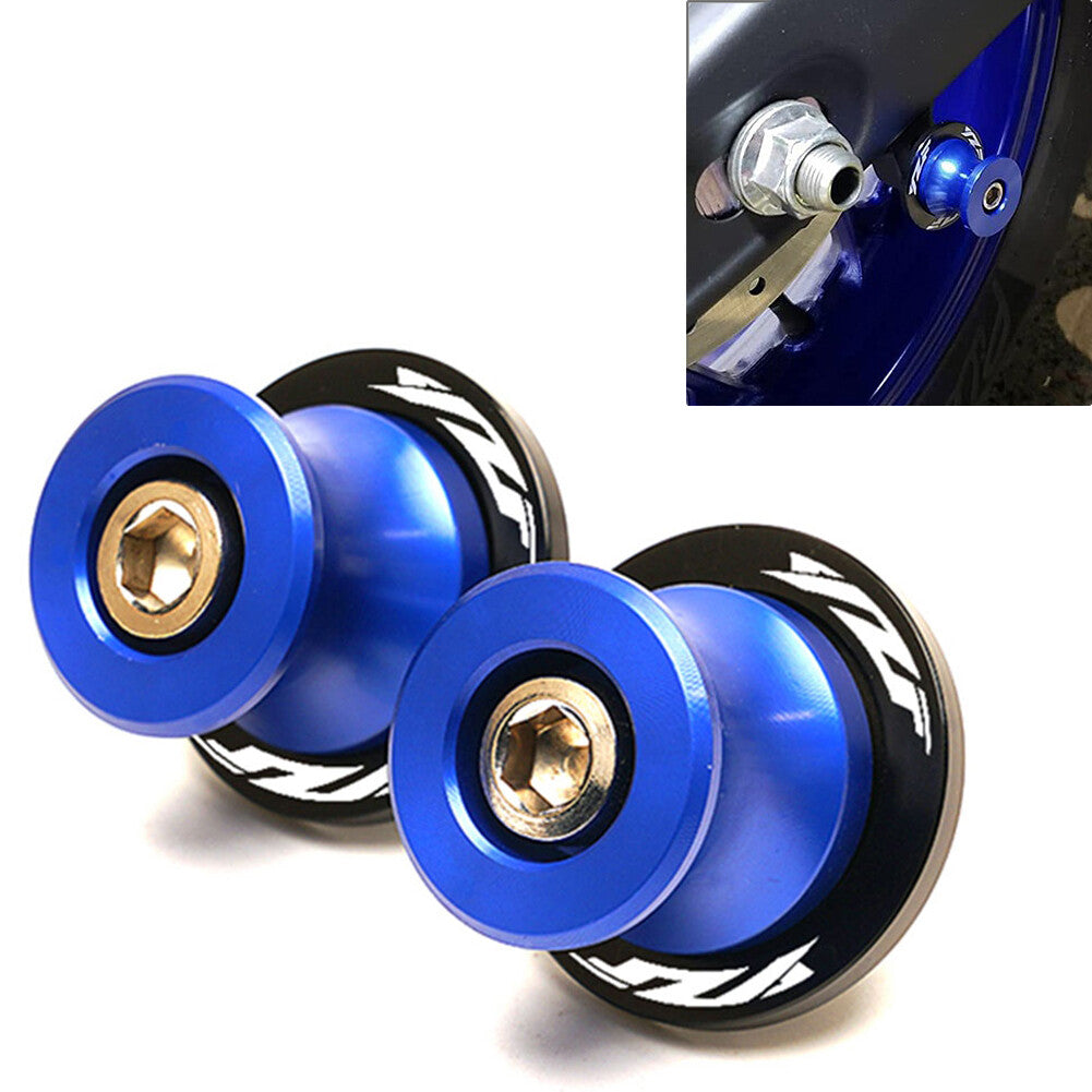 6mm Swingarm Spools Slider Swing Arm Stand for Yamaha YZF-R3 YZF-R1 YZF-R6 Blue