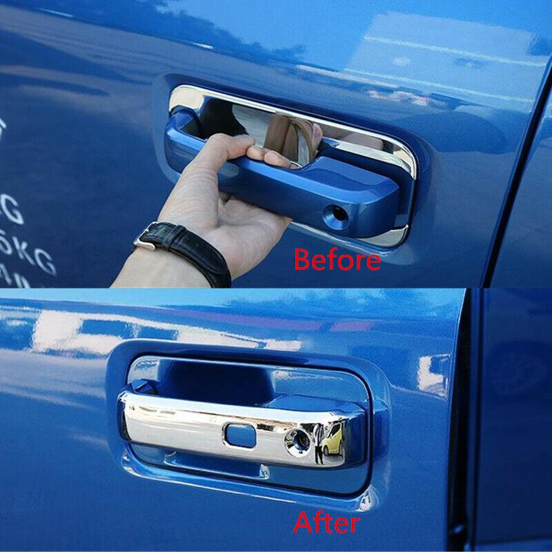 Chrome Exterior Door Handle Cover Trim Fit  for ford  F-150 F150 2016-2020 4PCS