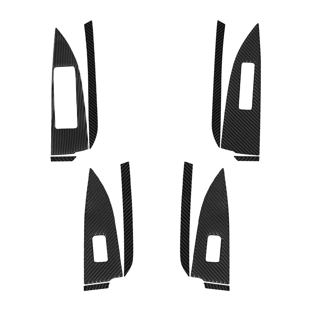 3Pcs Red Carbon Fiber Front Roof Reading Light Cover for Subaru Forester 2005-08 v