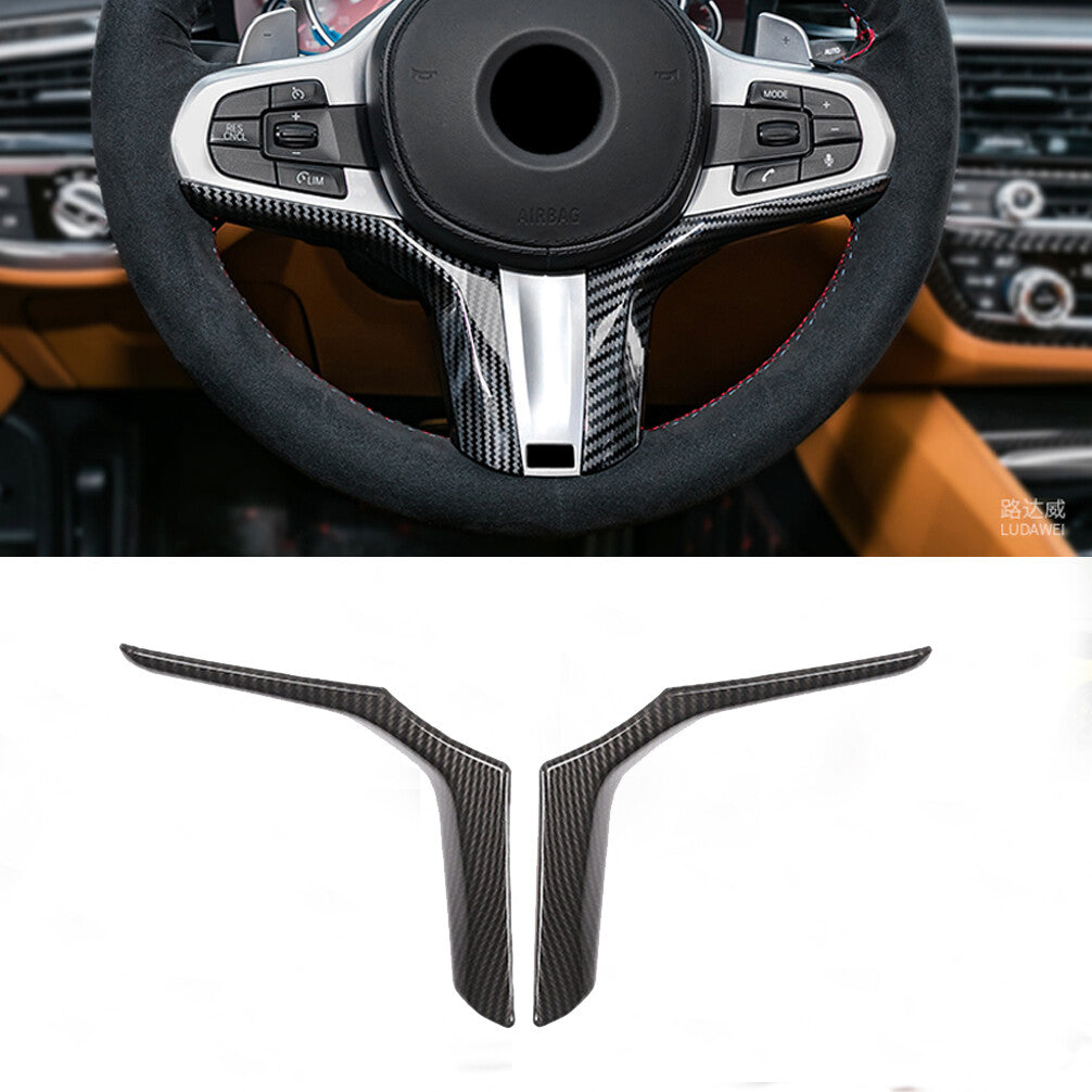 for BMW 3 Series G20 2019 2020 Carbon Look Steering Wheel Decoration Cover Trim