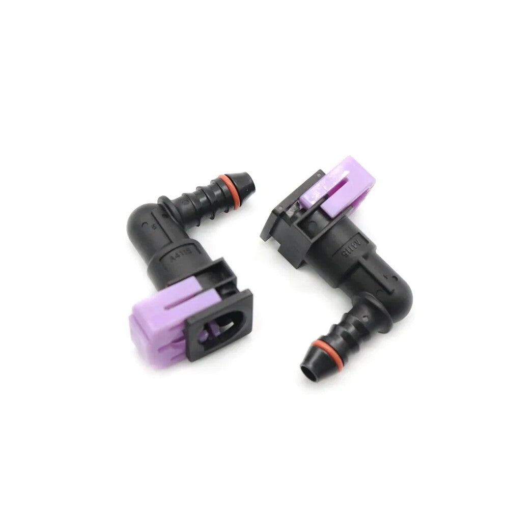 Fuel Line Hose Pipe Quick Release Female Connector 2PCS 7.89mm 7.89 ID6 8x6 90¡ã Q