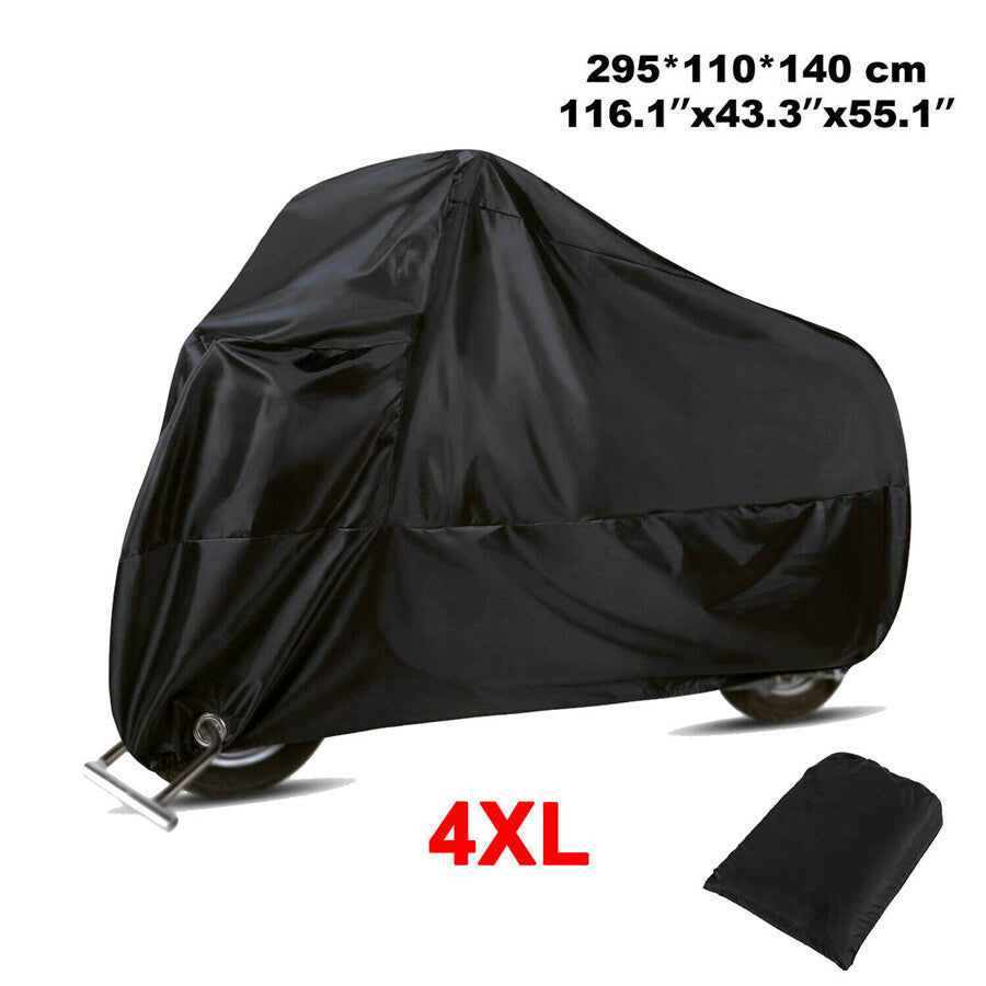 4XL Motorcycle Rain Dust Cover Outdoor UV Protector for Motorcycle Scooter Bike Q