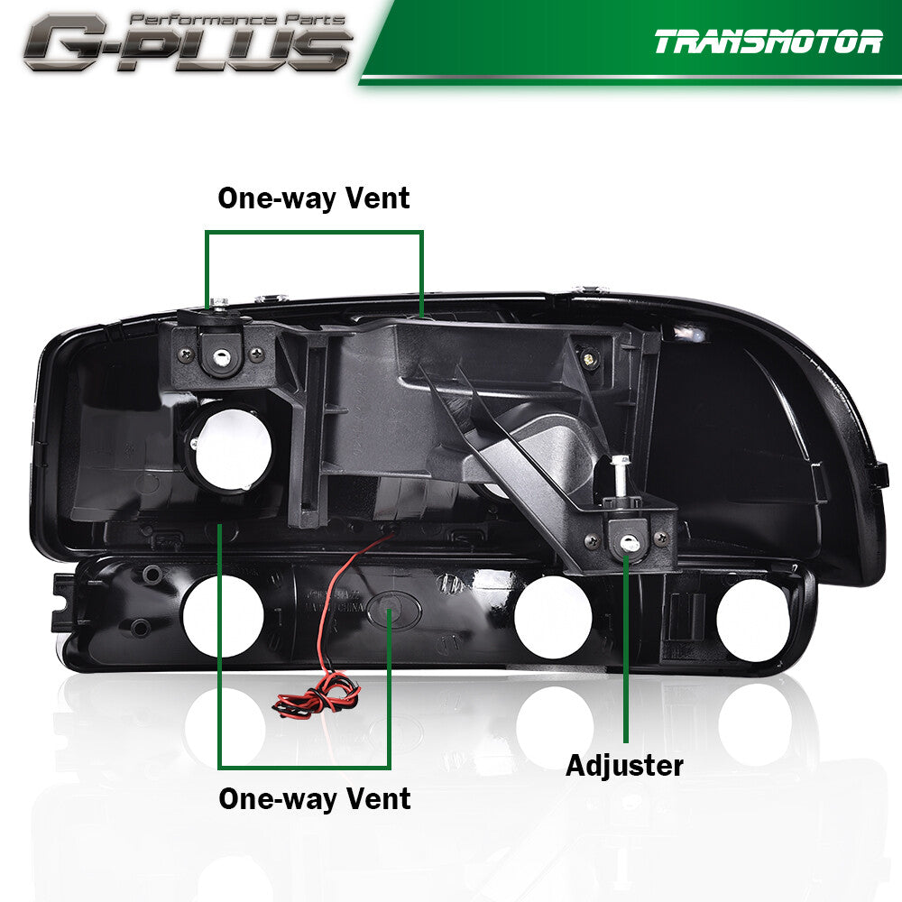 Suitable for 99-07 for GMC for Sierra 1500-3500 LED DRL chrome/clear headlights + bumper lights