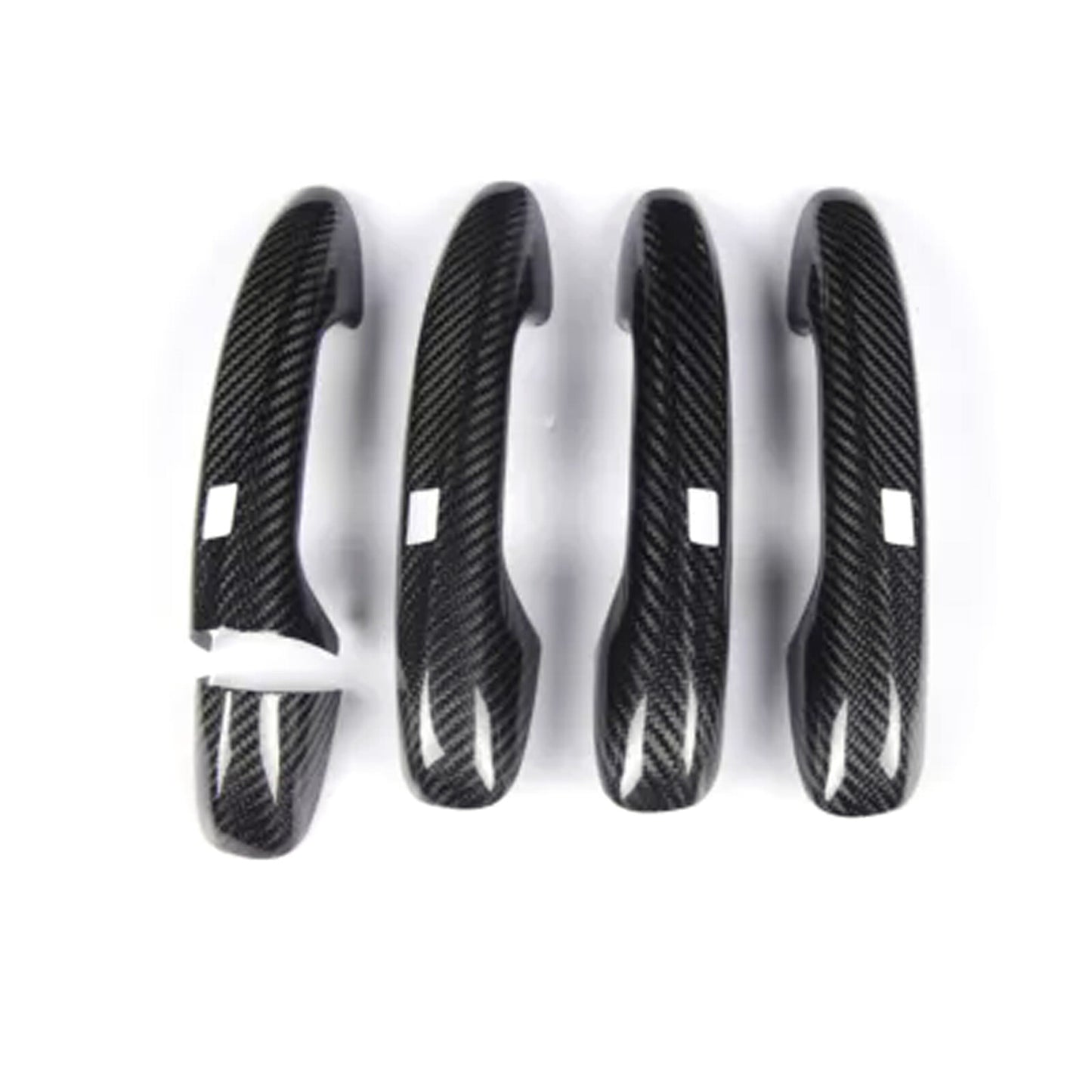for Benz W205 C E S GLC GLE AMG Door Handle Cover w Sensor Carbon Fiber