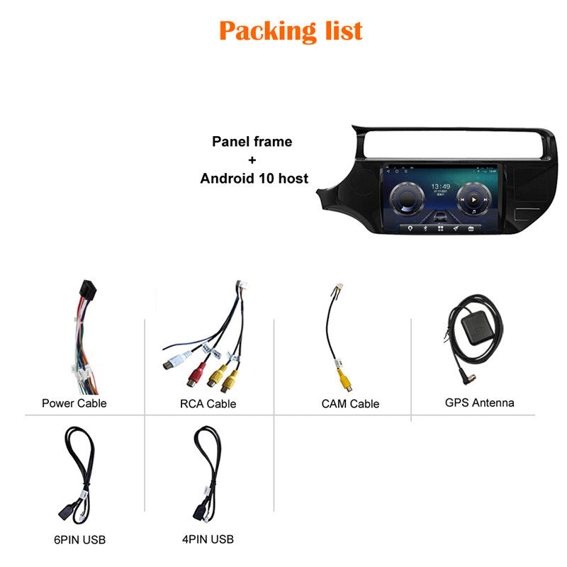 9Android Car Radio Player for Carplay for Kia RIO 15-17 GPS Navigation HeadUnit