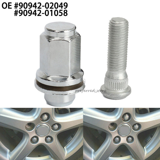 Wheel lug studs and lug nuts are suitable for 4Runner, for Avalon , for Camry , for Corolla , and for Lexus models. (90942-02049-) v