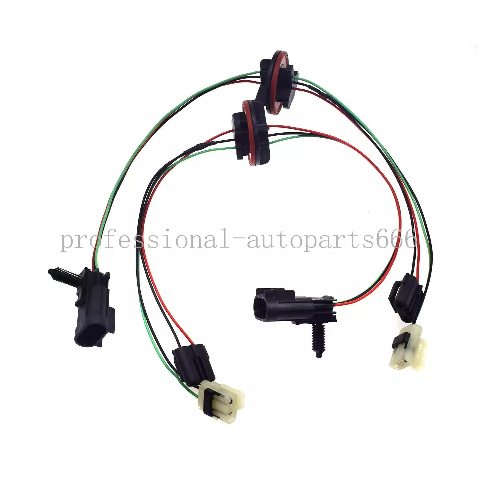 Left/right headlight wiring harness for Dodge for Ram 1500 2500 quad halogen lamps