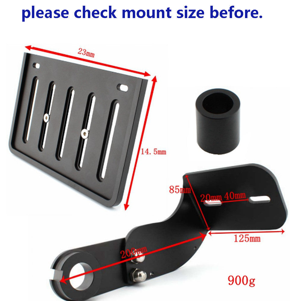 Black license plate holder for Harley Softail Breakout Fatboy 2018-up- n