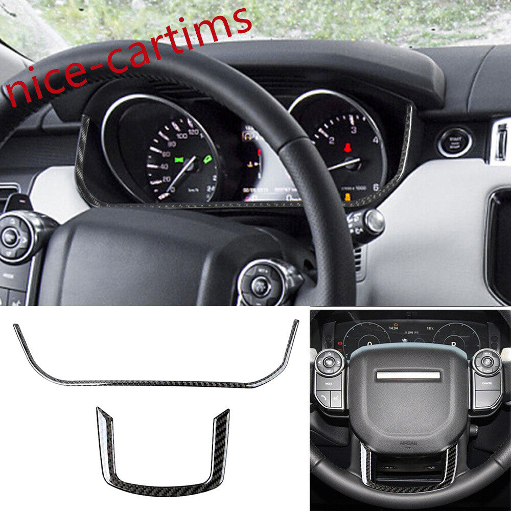 Kit For LR for Range Rover Sport 2014-2017 Interior Full Set Trim 42Pcs Carbon Fiber