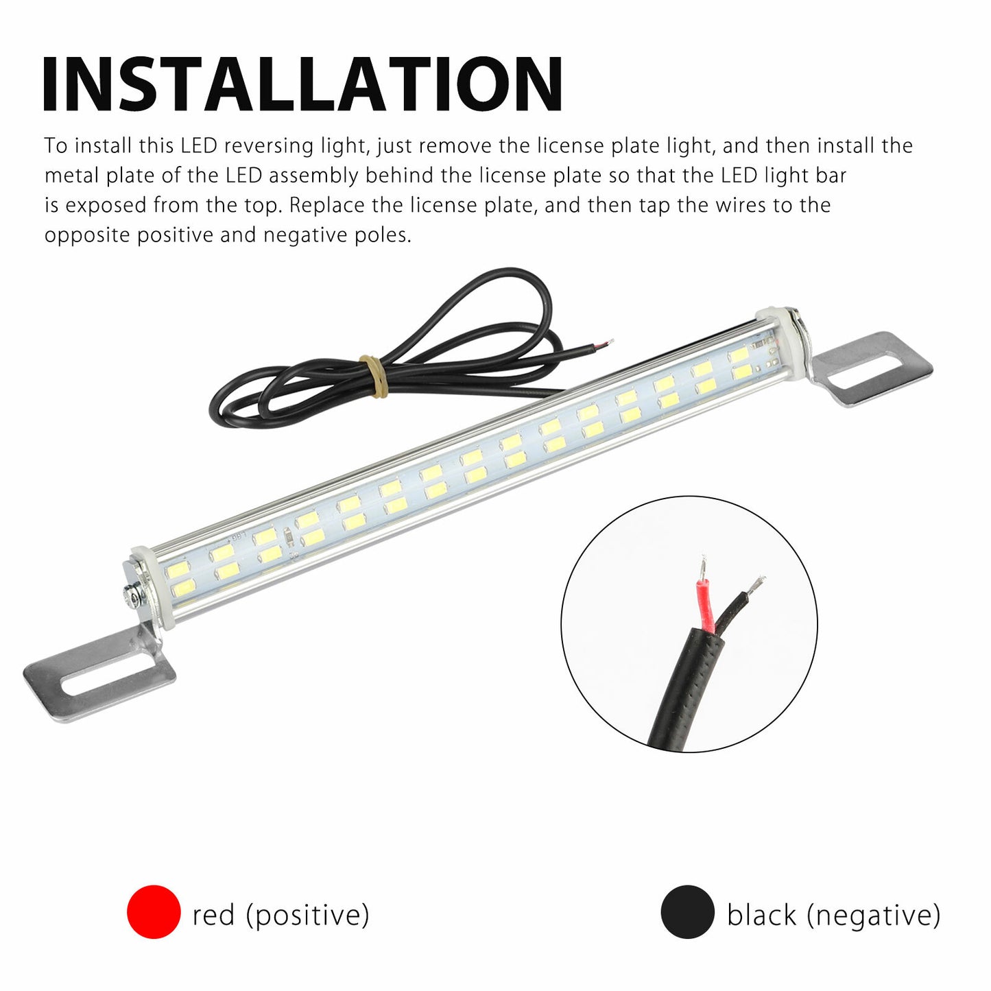 Car SUV Truck RV Universal Super White 6000K 30-LED License Plate Back Up Light