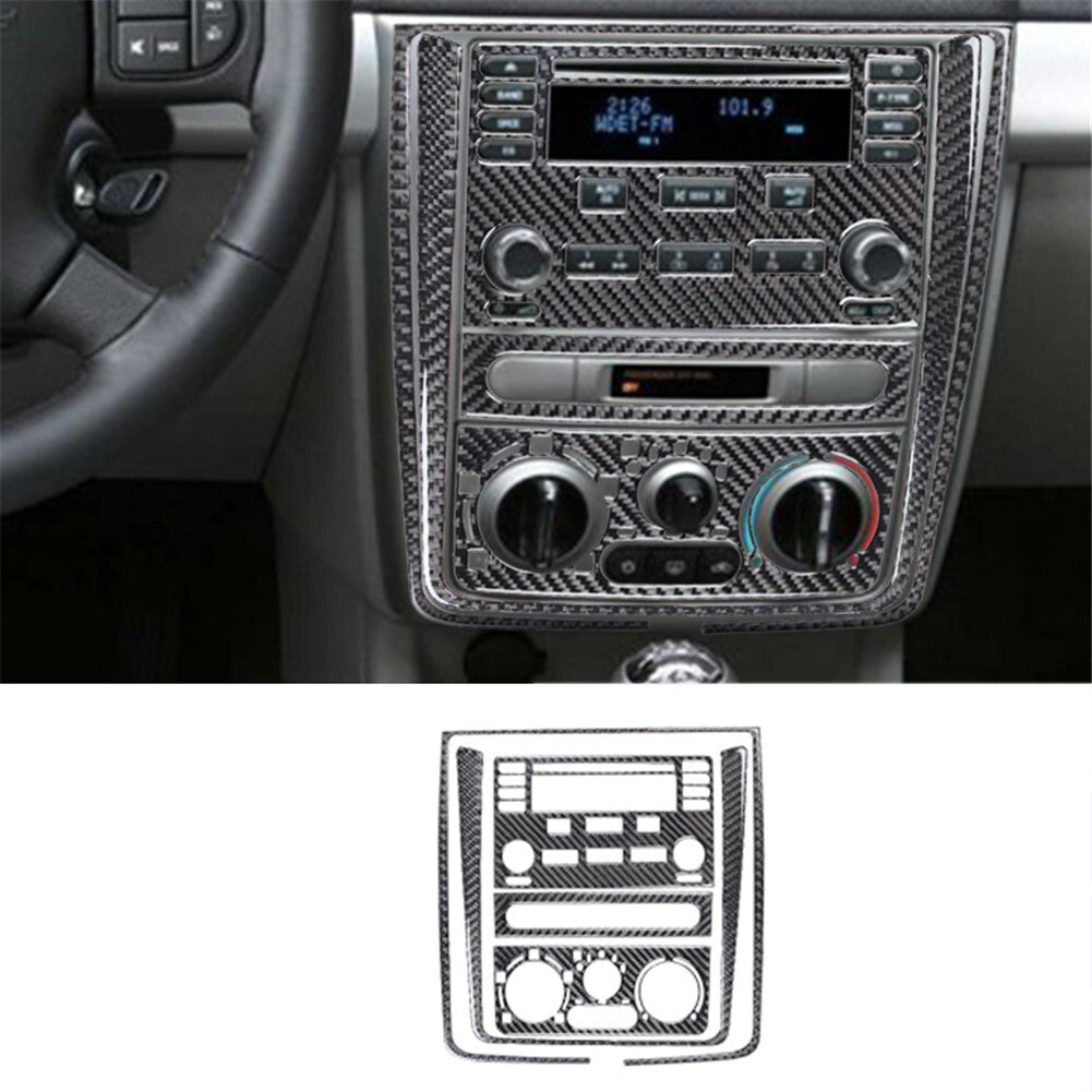Red Carbon Fiber Dim Light Control Cover Trim Type B for Chrysler 300 2005-2007 v