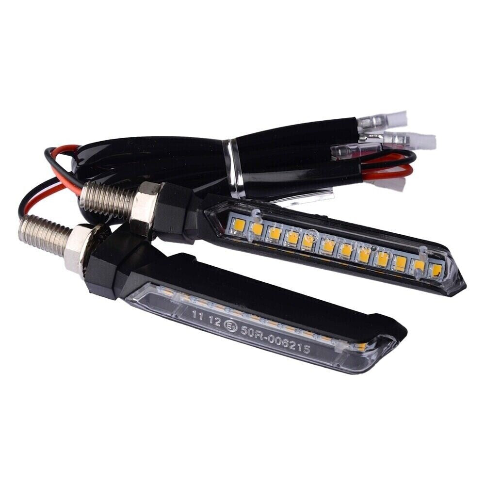 2pcs Motorcycle LED Turn Signal Indicator Light Lamp M8 12V Scooter Accessories n