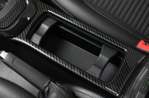 for Ford Focus 15-18 1X Carbon Fiber Central Console Water Cup Frame Cover Trim