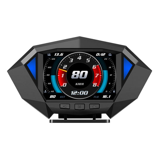 OBD2 GPS HUD Instrument Panel Head-Up Display Car Digital Display Speedometer Turbo RPM Temperature Alarm