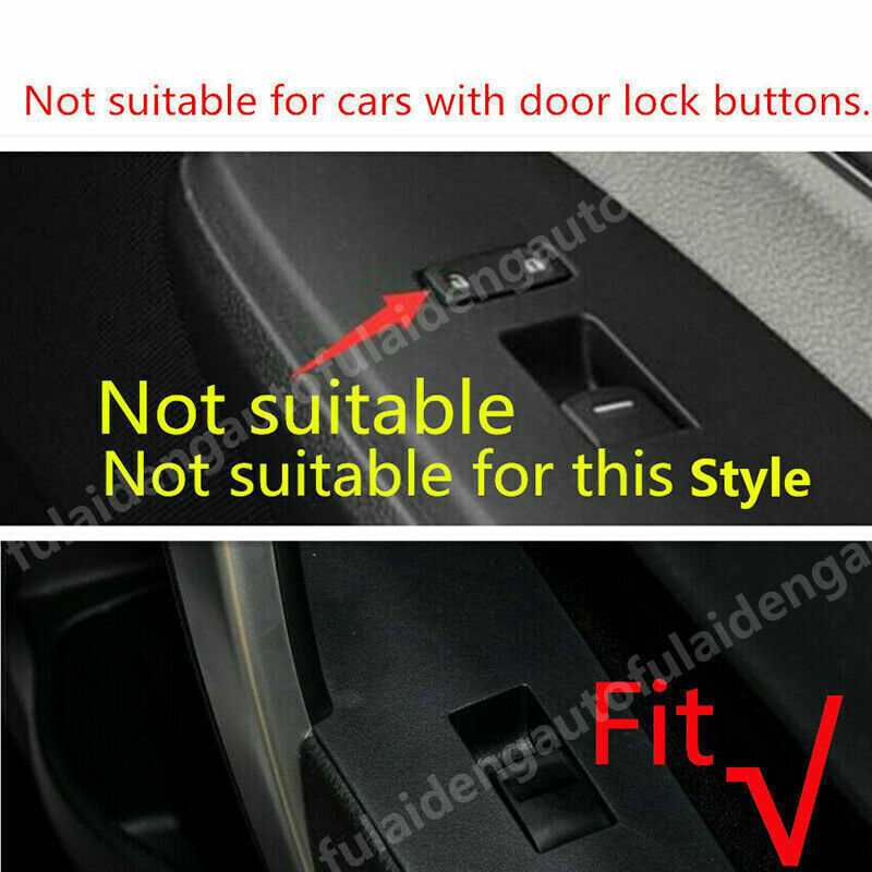 ABS Carbon Fiber Inner Center Armrest Handle Cover For Highlander 2020-22 v