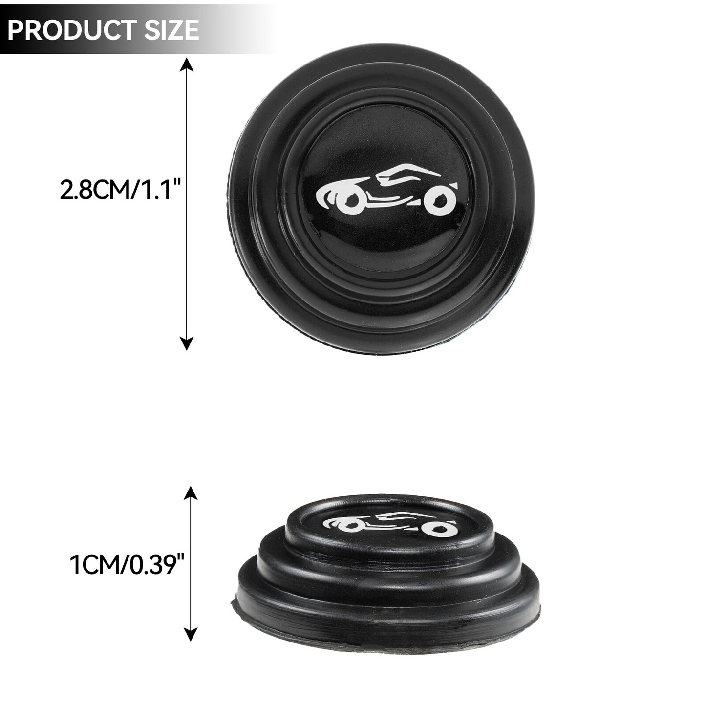 20x Car Door Anti-Collision Pad Sound Insulation W/ Shock Absorbing Gasket Black