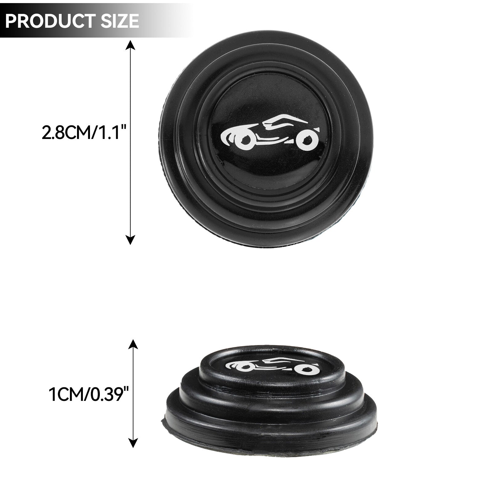 20x Car Door Anti-Collision Pad Sound Insulation W/ Shock Absorbing Gasket Black