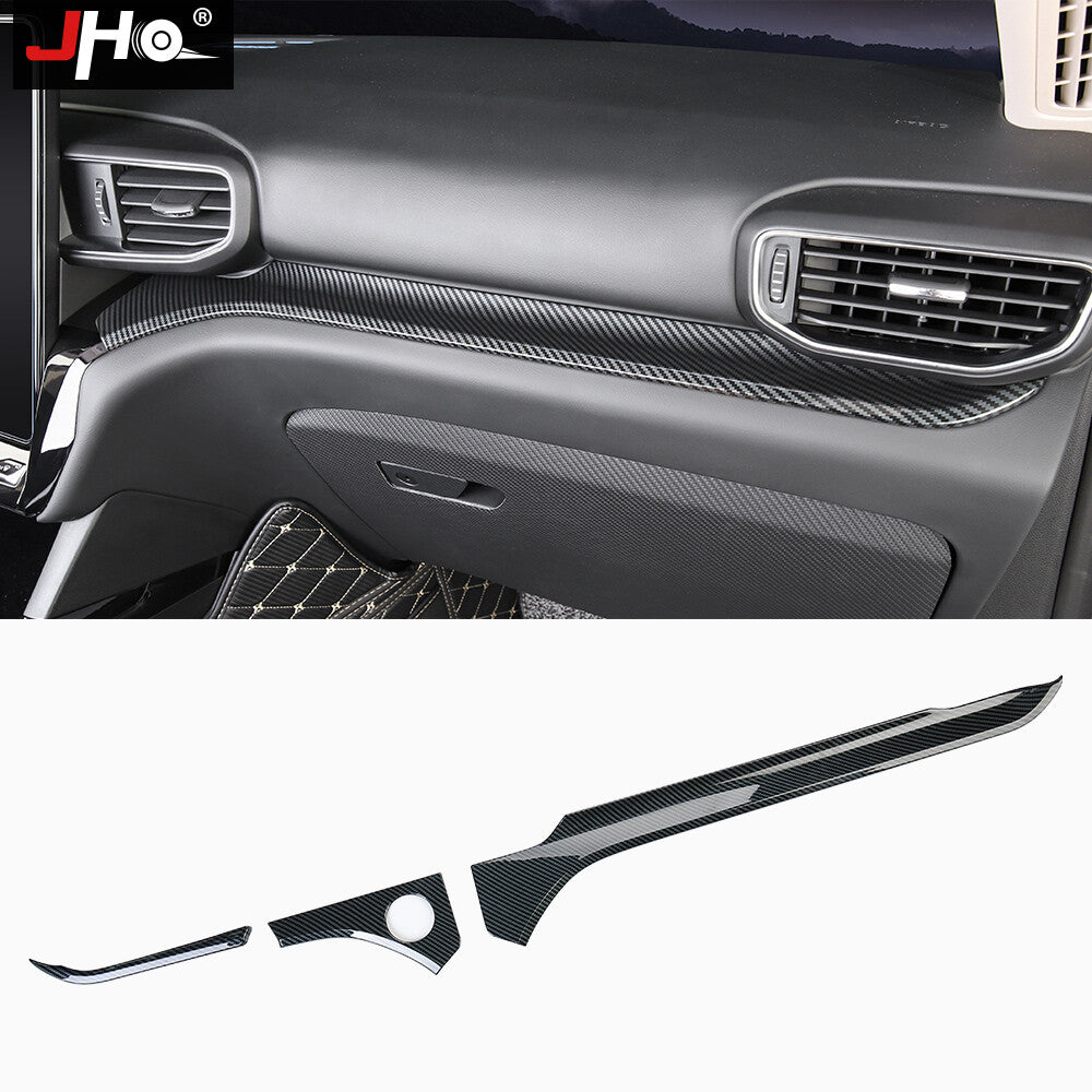 Carbon Fiber Center Control Panel Cover Trim Decor For 2020-2022 for Ford Explorer