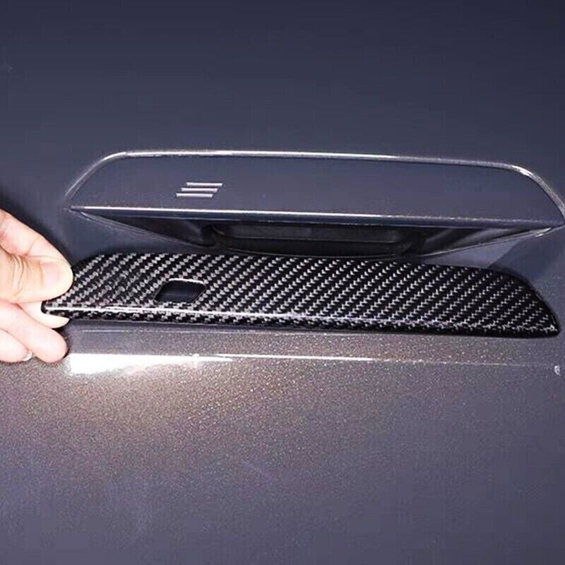 Carbon Fiber Exterior Side Door Handle Molding Cover Trims for BMW X1 2023-2025