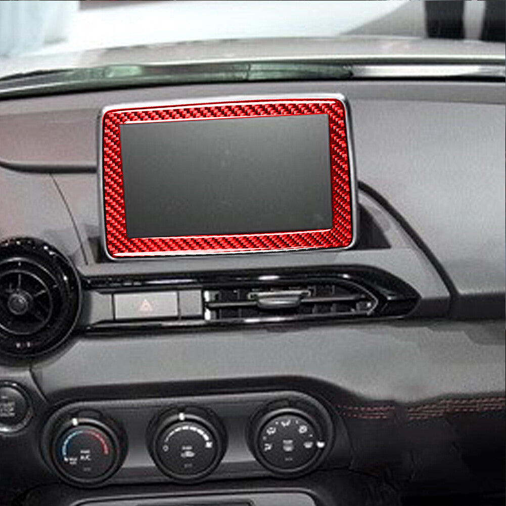 3Pcs Carbon Fiber Steering Wheel Cover Trim For 86 for Subaru BRZ 2016-2020 v