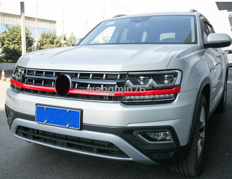 for Volkswagen Atlas 18-2020 Front Center Grille Grill Mesh Strip Cover Trim 6X