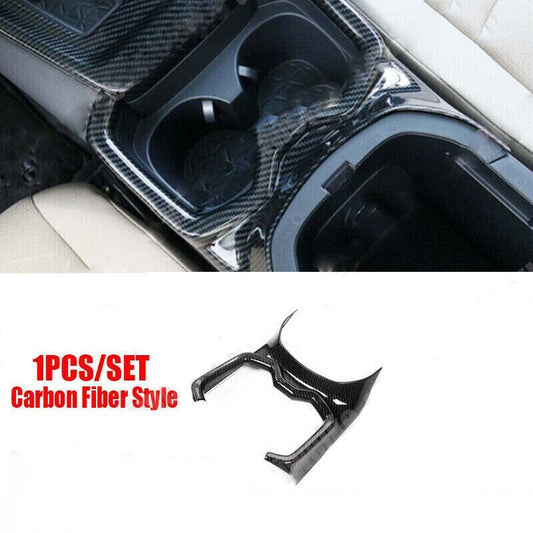 for Toyota RAV4 2019-2023 ABS Carbon Fiber Central Console Water Cup Cover Trim