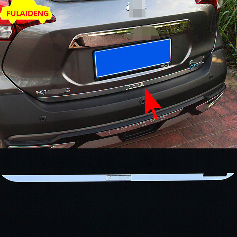 Stainless Steel Rear Trunk Tail Gate Lid Cover Trim for Nissan Kicks 2017-2021